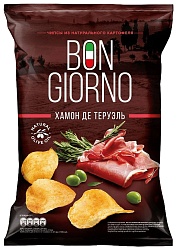 Чипсы БОН ДЖОРНО хамон де теруэль 80г