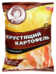 Чипсы ХРУСТЯЩИЙ КАРТОФЕЛЬ бекон 160г