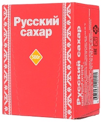 Сахар РУССКИЙ кусковой белый карт/уп 500г