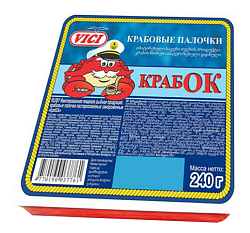 Крабовые палочки ВИЧИ Крабок с/м 240г