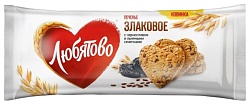 Печенье ЛЮБЯТОВО Овсяное чернослив льняные семечки 182г