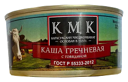 Каша КМК гречневая с говядиной ж/б 325г