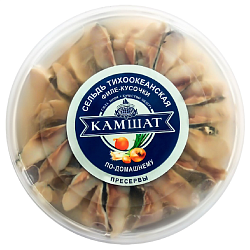 Сельдь КАМШАТ филе-кусочки по-домашнему 490г