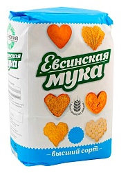 Мука ЕВСИНСКАЯ пшеничная в/с м/у 5кг