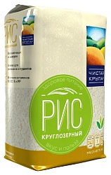 Рис ЧИСТАЯ КРУПА круглозерный м/у 800г