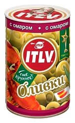 Оливки ИТЛВ с омаром ж/б 300мл