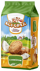 Печенье КОРОВКА овсяные хлопья кокос 190г