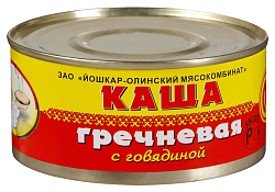 Каша ЙОМ гречневая с говядиной ТУ 325г
