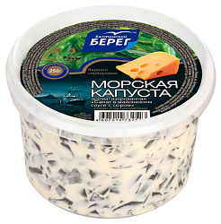 Салат из морской капусты БАЛТИЙСКИЙ БЕРЕГ в майонезе с сыром 250г