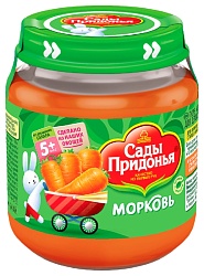 Пюре САДЫ ПРИДОНЬЯ морковь ст/б 120г