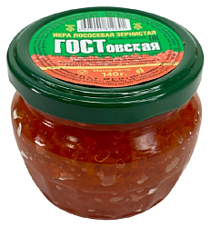 Икра лососевая ГОСТОВСКАЯ ст/б 140г