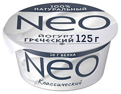 Йогурт НЕО Греческий бзмж 2% 125г