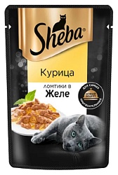 Корм для кошек ШЕБА Ломтики с курицей в желе 75г