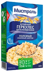 Хлопья МИСТРАЛЬ Геркулес алтайский карт/уп 400г