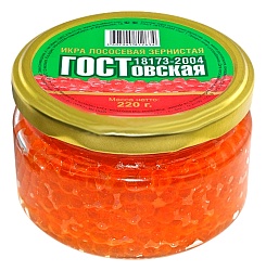 Икра лососевая ГОСТОВСКАЯ ст/б 220г