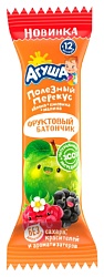 Батончик АГУША яблоко ежевика малина фруктовый м/у 15г