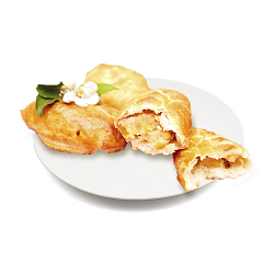Пирожок печеный с фруктовой начинкой 80г