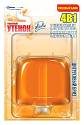 Блок для унитаза ТУАЛЕТНЫЙ УТЕНОК Цитрус 1шт
