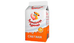 Сметана АЛТАЙСКАЯ БУРЕНКА бзмж 15% 1кг