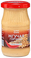 Горчица УНИ ДЕН Жгучая ст/б 170г