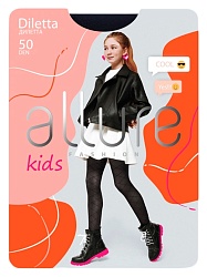 Колготки детские АЛЛЮР Дилетта 50ден синие р.140-146