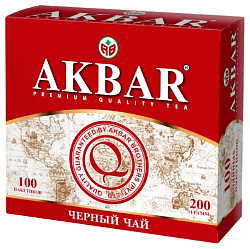 Чай АКБАР черный 100пак