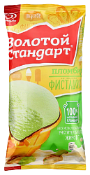 Мороженое ЗОЛОТОЙ СТАНДАРТ Пломбир фисташковый бзмж 86г