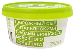 Сыр творожный БРЯНСКИЙ МК с итальянскими травами бзмж 60% 150г