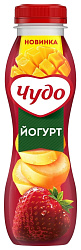 Йогурт ЧУДО банан клубника манго бзмж 1.9% 260г