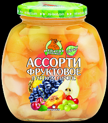 Ассорти МЕДВЕДЬ ЛЮБИМЫЙ фруктовое ст/б 580г