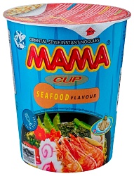 Лапша б/п МАМА со вкусом морепродуктов стакан 70г