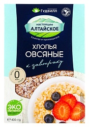 Овсяные хлопья ГУДВИЛЛ не требующие варки карт/уп 400г