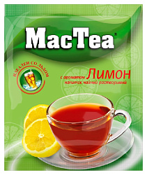 Напиток чайный МАК ТИ лимон растворимый 16г лента