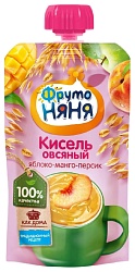 Кисель ФРУТОНЯНЯ овсяный яблоко манго персик м/у 130г