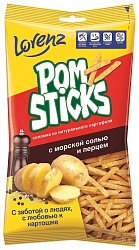 Картофельная соломка ЛОРЕНЦ Помстикс морская соль с перцем 100г