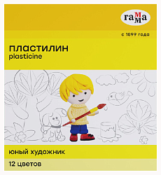 Пластилин ГАММА Юный художник 12цв