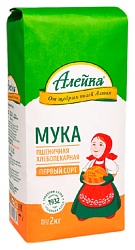 Мука АЛЕЙКА пшеничная 1с бум/уп 2кг