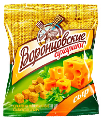 Сухарики пшеничные ВОРОНЦОВСКИЕ сыр 40г