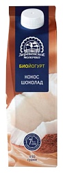 Биойогурт ДЕРЕВЕНСКОЕ МОЛОЧКО кокос шоколад бзмж 2.5% 450г