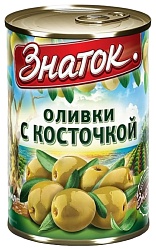 Оливки ЗНАТОК с косточкой ж/б 280г