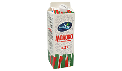 Молоко ЗЕЛЕНЫЙ ЛУГ пастер бзмж 3.2% пюр/пак 950г