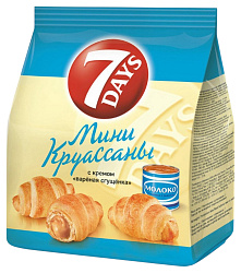 Круассаны мини 7 ДЭЙС вареная сгущенка 176г