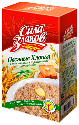 Хлопья овсяные КУНЦЕВО Сила злаков не требующие варки карт/уп 400г