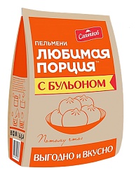 Пельмени САЛЬНИКОВ Любимая порция с бульоном 800г