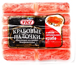 Крабовые палочки ВИЧИ с мясом краба с/м 200г