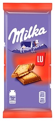 Шоколад МИЛКА молочный с печеньем Лу 87г