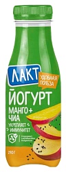 Йогурт ЛАКТ манго чиа бзмж 2.5% 290г