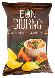 Чипсы БОН ДЖОРНО лисички по-милански 90г
