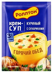 Суп-пюре РОЛЛТОН куриный с лапшой и сухариками м/у 21г