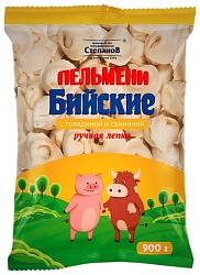 Пельмени БИЙСКИЕ Степанов говядина и свинина 900г
